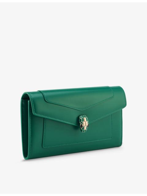 BVLGARI Serpenti Forever Leather Wallet