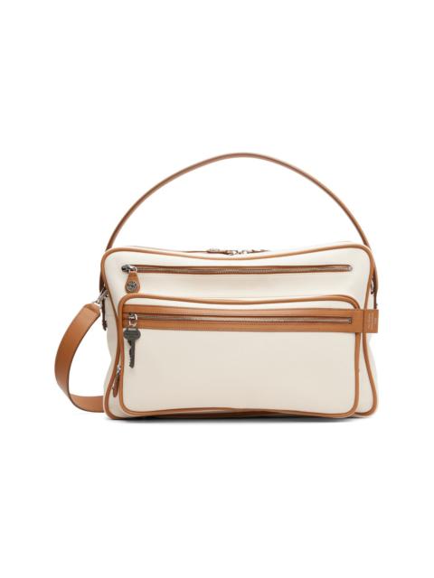 Acne Studios Beige & Tan Camero Camera Canvas Bag