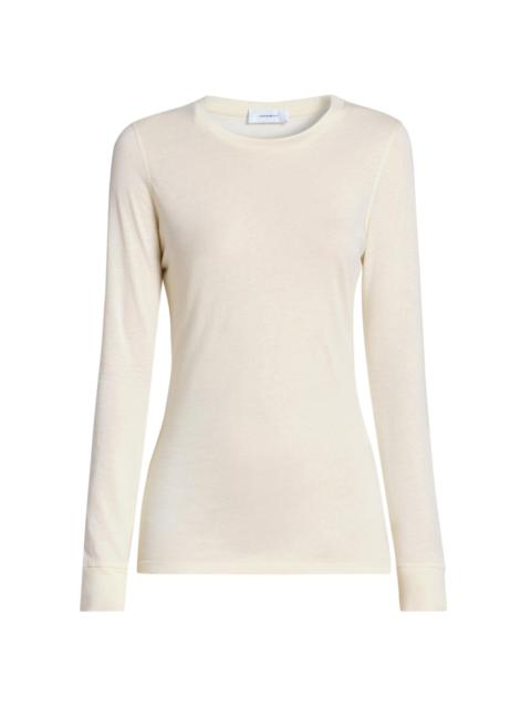 WARDROBE.NYC WARDROBE. NYC Women's Slim-Fit Long-Sleeve T-Shirt - Pearl