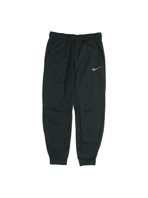 Nike logo Printed Fleece Casual Cuffed Sweatpants Men Black CV7740-010