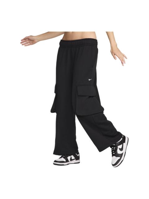 Nike (WMNS) Nike Sportswear Low Rise Oversized French Terry Pants Asia Sizing 'Black' FV7513-010