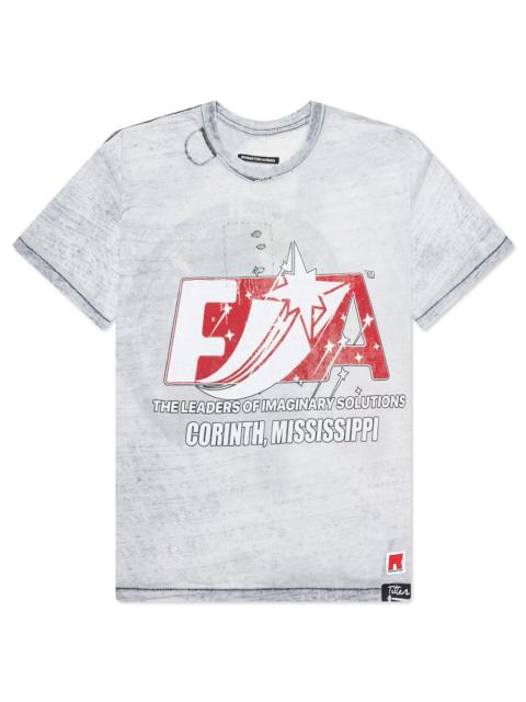 RRR123 FOUNDING NARRATIVE TEE - BLUE BURNOUT