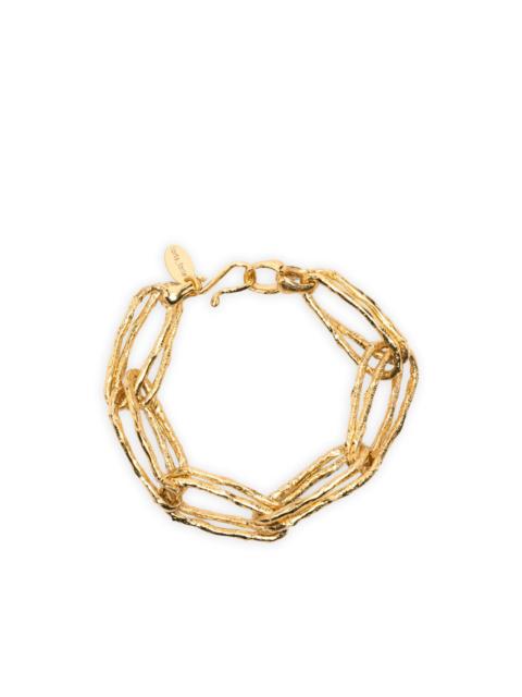 forte_forte hammered-effect chain-link bracelet