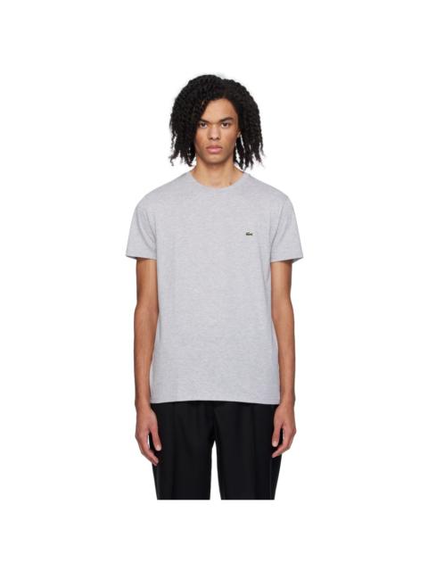 LACOSTE Gray Crewneck T-Shirt