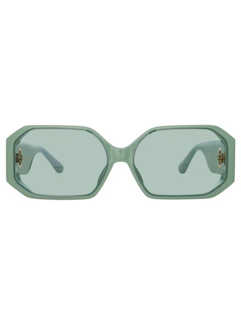 BAILEY ANGULAR SUNGLASSES IN PEPPERMINT