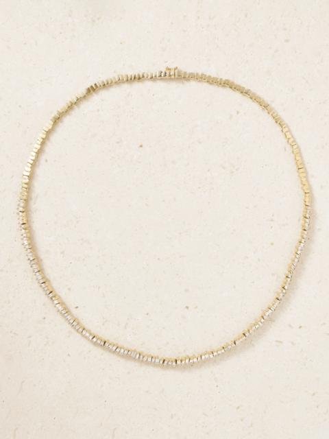 SUZANNE KALAN 18-karat Gold Diamond Tennis Necklace