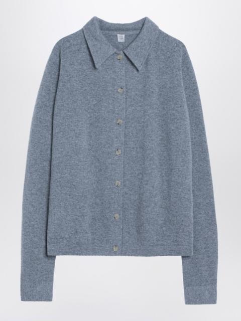 TOTEME Grey melange cashmere cardigan