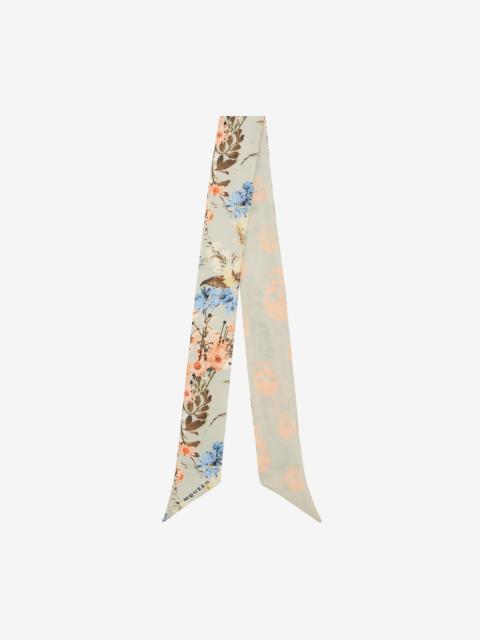 Alexander McQueen Women's Ribbon Wallpaper Floral Scarf in Multicolor