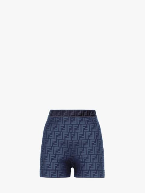 FENDI Blue FF Lycra® shorts