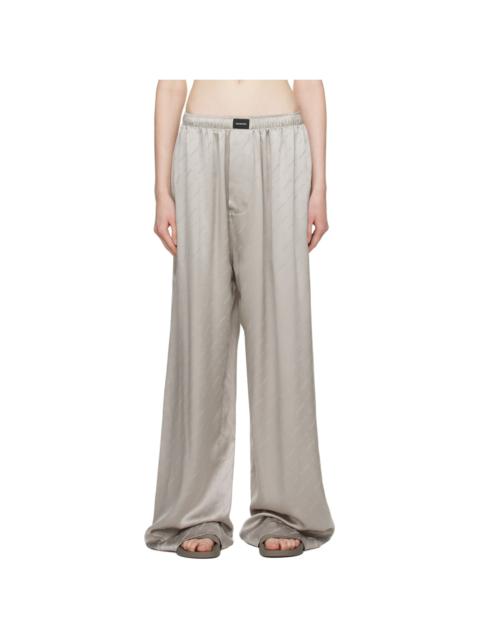 Gray Monogram Pyjama Pants