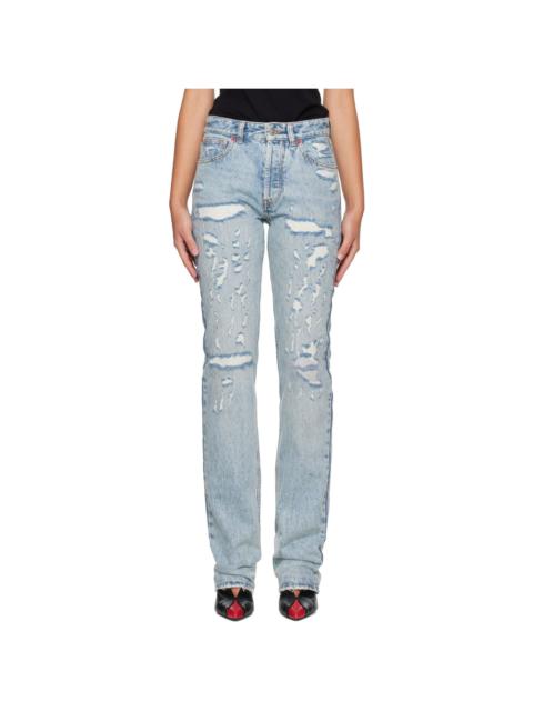 Isabel Marant Blue Daya Long Jeans