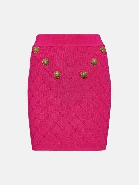 Balmain button-embellished miniskirt