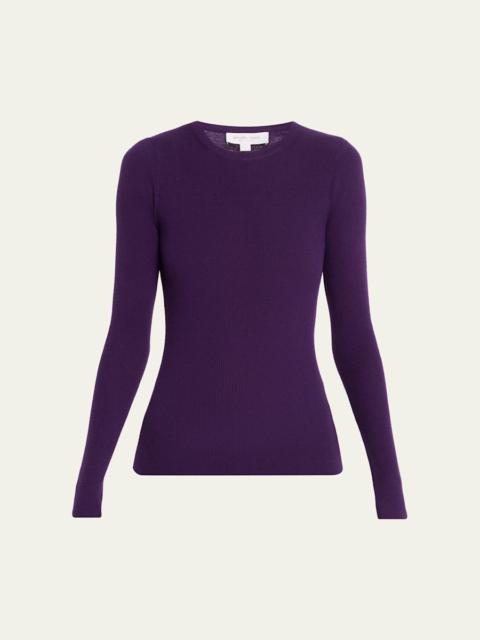MICHAEL KORS COLLECTION Hutton Ribbed Crewneck Cashmere Pullover