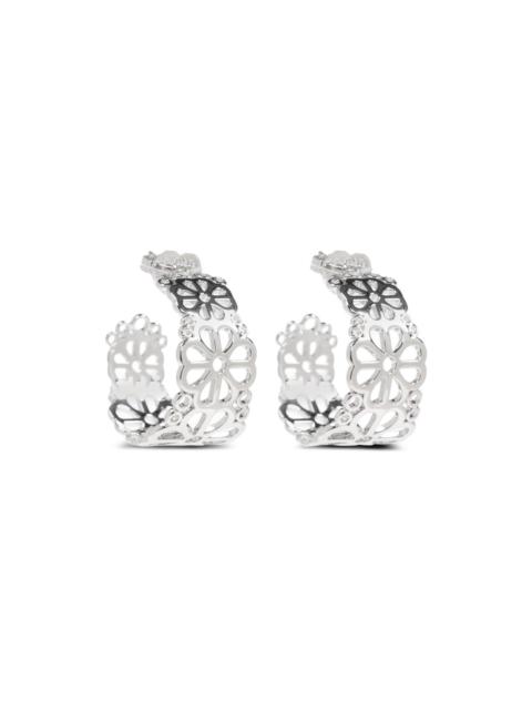 kate spade Flower Lace hoop earrings