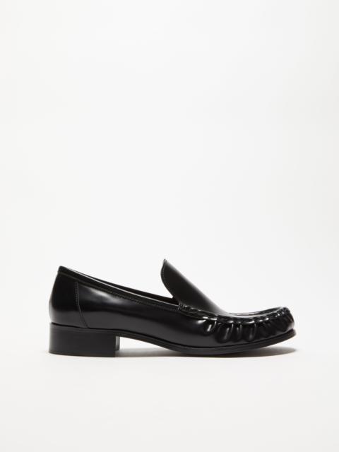 Leather loafers - Black