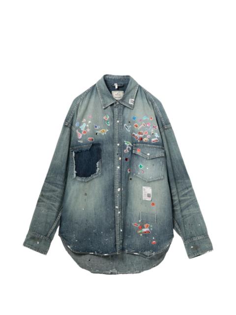 Maison MIHARAYASUHIRO graphic-print measuring tape hoodie