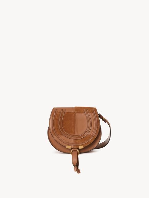 Chloé SMALL MARCIE SADDLE BAG IN GRAINED & SUEDE LEATHER