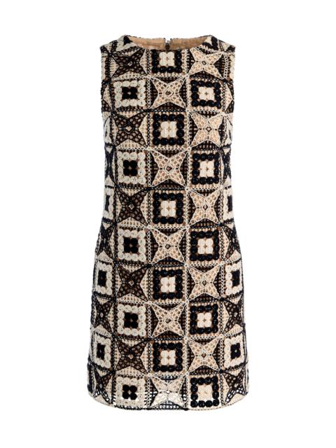 Alice + Olivia CLYDE CROCHET MINI DRESS