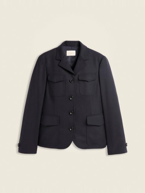 SLOWEAR Slim fit short bi-stretch wool jacket