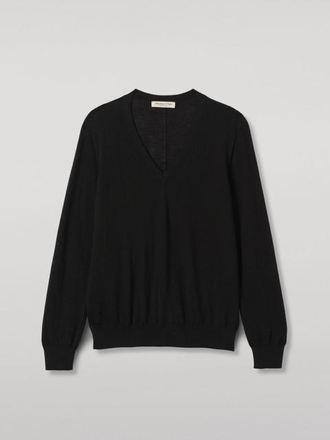 Johnstons of Elgin Beatrice Black Superfine Cashmere Jumper