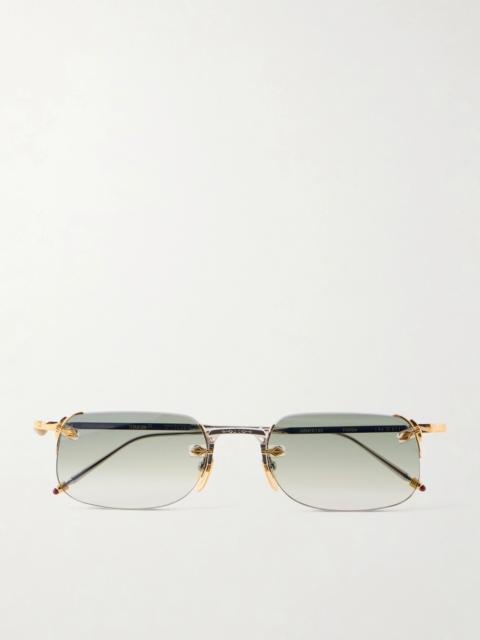 JACQUES MARIE MAGE Fonda Rimless Silver-Tone Titanium Sunglasses