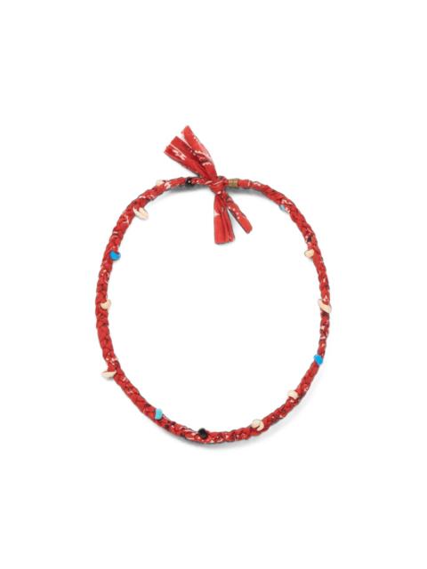 Alanui Bandana braided cowrie-shell necklace