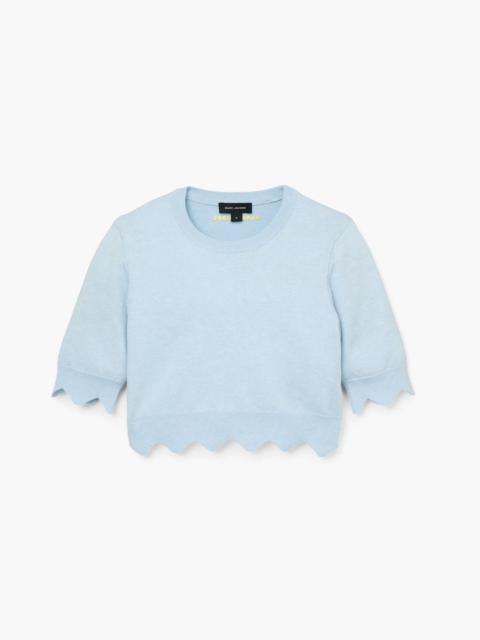 Marc Jacobs SCALLOP DAISY CROP SWEATER