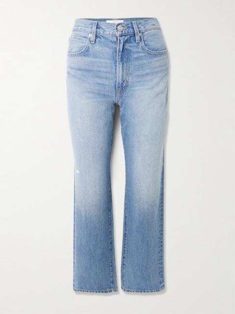 SLVRLAKE London Crop High-rise Straight-leg Jeans