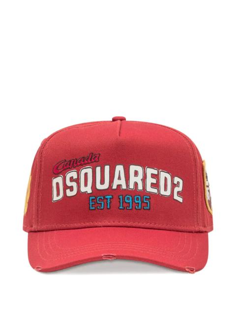 DSQUARED2 Dsquared2 Logo-print Distressed Baseball Cap