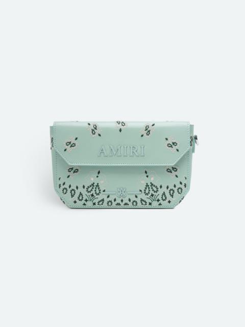 AMIRI EMBRD BANDANA CLUTCH