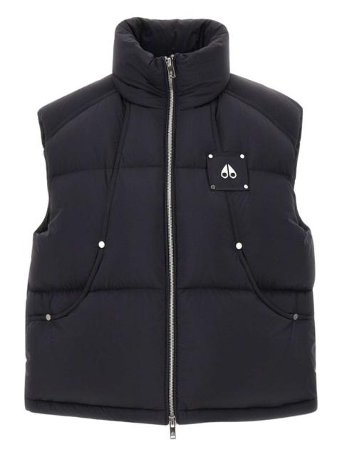 MOOSE KNUCKLES wrap-collar puffer vest