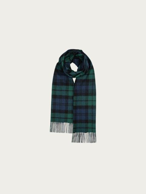 GLOVERALL Oversized Lambswool Scarf - Blackwatch