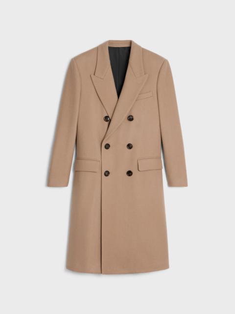 CELINE boxy coat in cashmere cloth