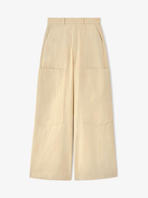 GANNI PANTS IN BEIGE SUITING
