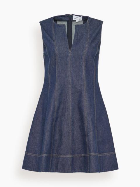 TANYA TAYLOR Glenda Denim Dress in Dark Indigo