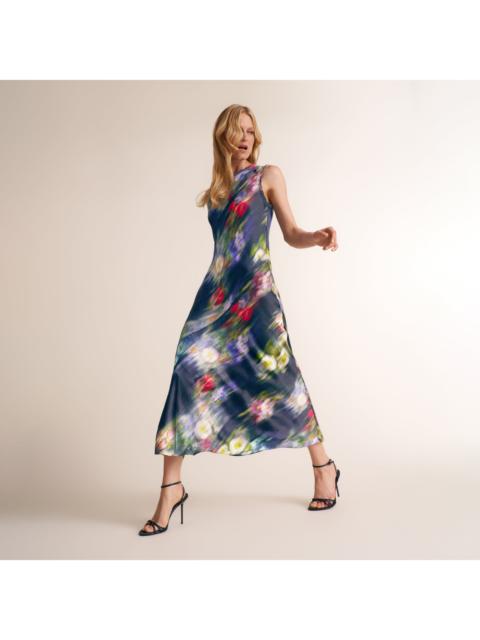 M.M.LaFleur Camille Sway Dress - Printed Silk Charmeuse Blend