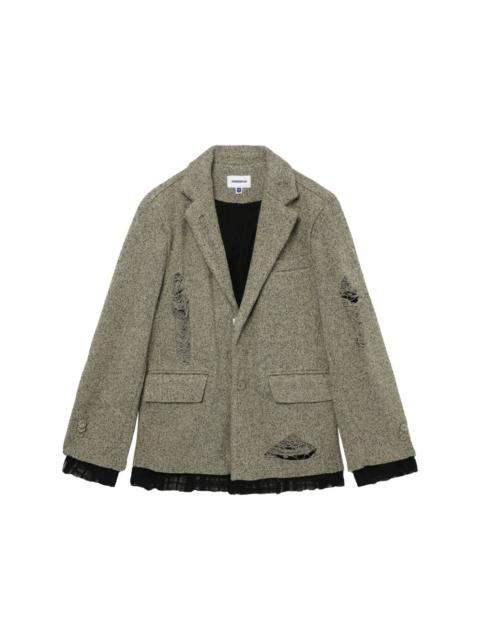 Varto distressed-effect blazer