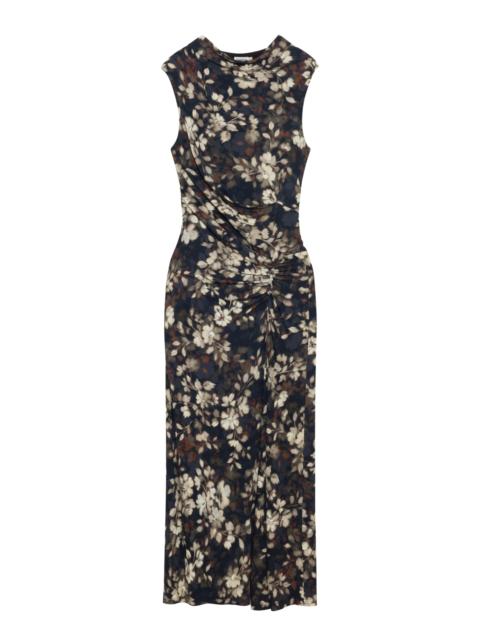 SIMKHAI Acacia Draped Jersey Midi Dress