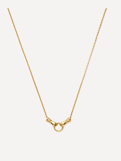 MISSOMA X Harris Reed 18ct Gold-Plated In Good Hands Slider Pendant Necklace