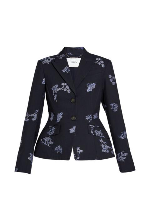 Erdem floral single-breasted blazer