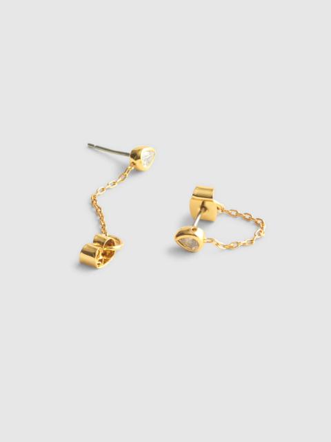Madewell Pear Drop Front-Back Earrings