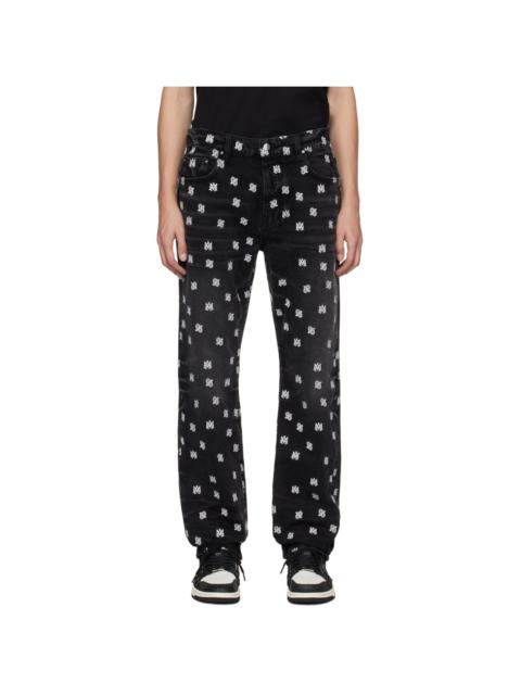 AMIRI Black Embroidered Jeans