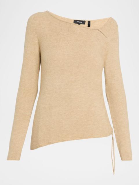 Theory Cashmere-Blend Asymmetric Sweater