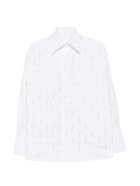 armarium Malik crystal-embellished long-sleeve shirt