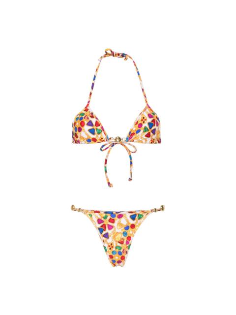 Reina Olga geometric-print bikini