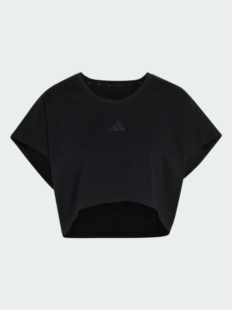 adidas Power Workout Cropped Boxy 3-Stripes Tank