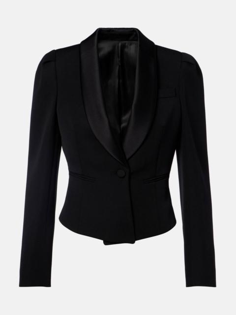 Alexander McQueen Cropped wool blazer