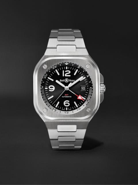 Bell & Ross BR 05 Automatic GMT Stainless Steel Watch, Ref. BR05G-BL-ST/SST Black