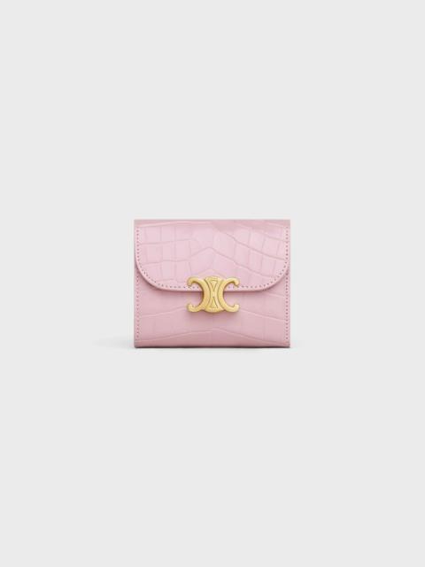 CELINE Small Wallet TRIOMPHE in CROCODILE