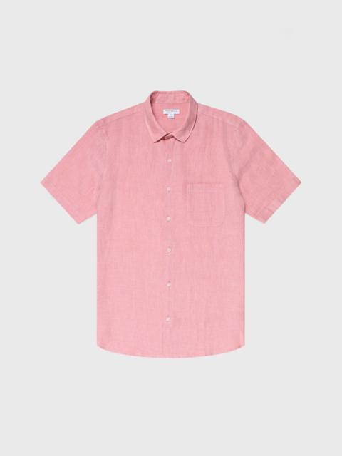 Sunspel Short Sleeve Linen Shirt